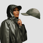 Rain Jacket + All-Weather Essentials Matching Hat: Baseball Cap, Sou'wester, & Matte Bucket Hat