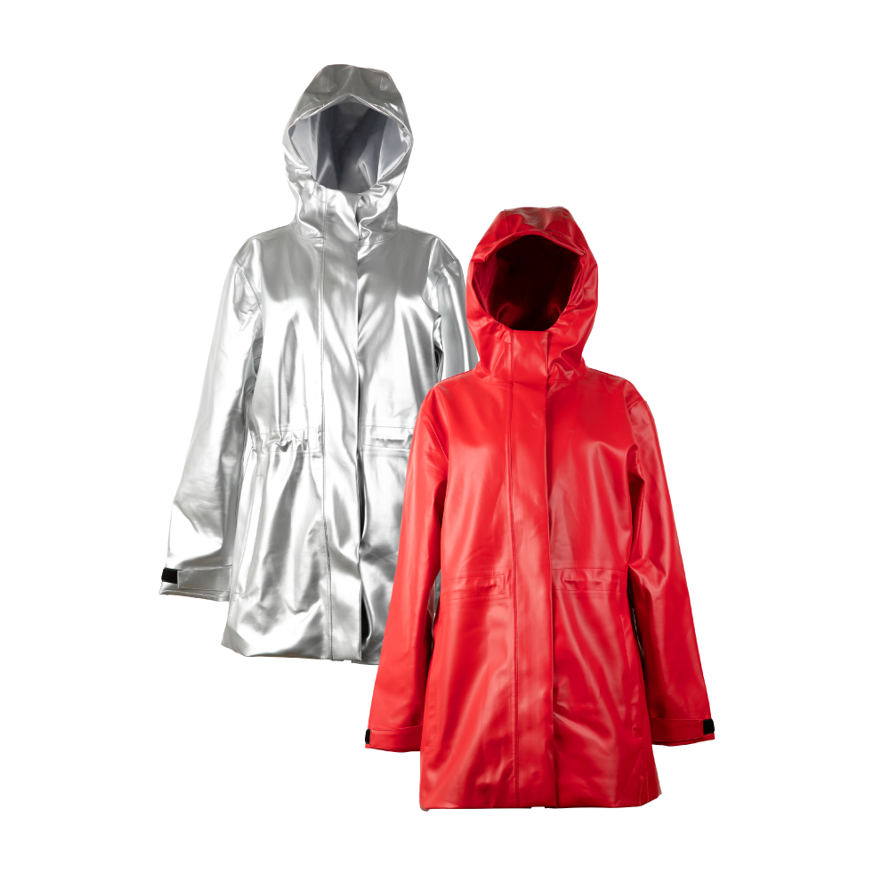 Rain Jacket Waterproof Satin Lined Hood Bundle 2