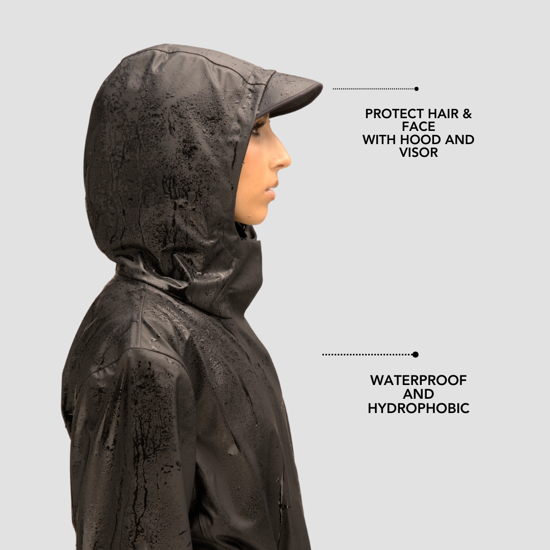 Rain Jacket, Waterproof, Satin-Lined Hood