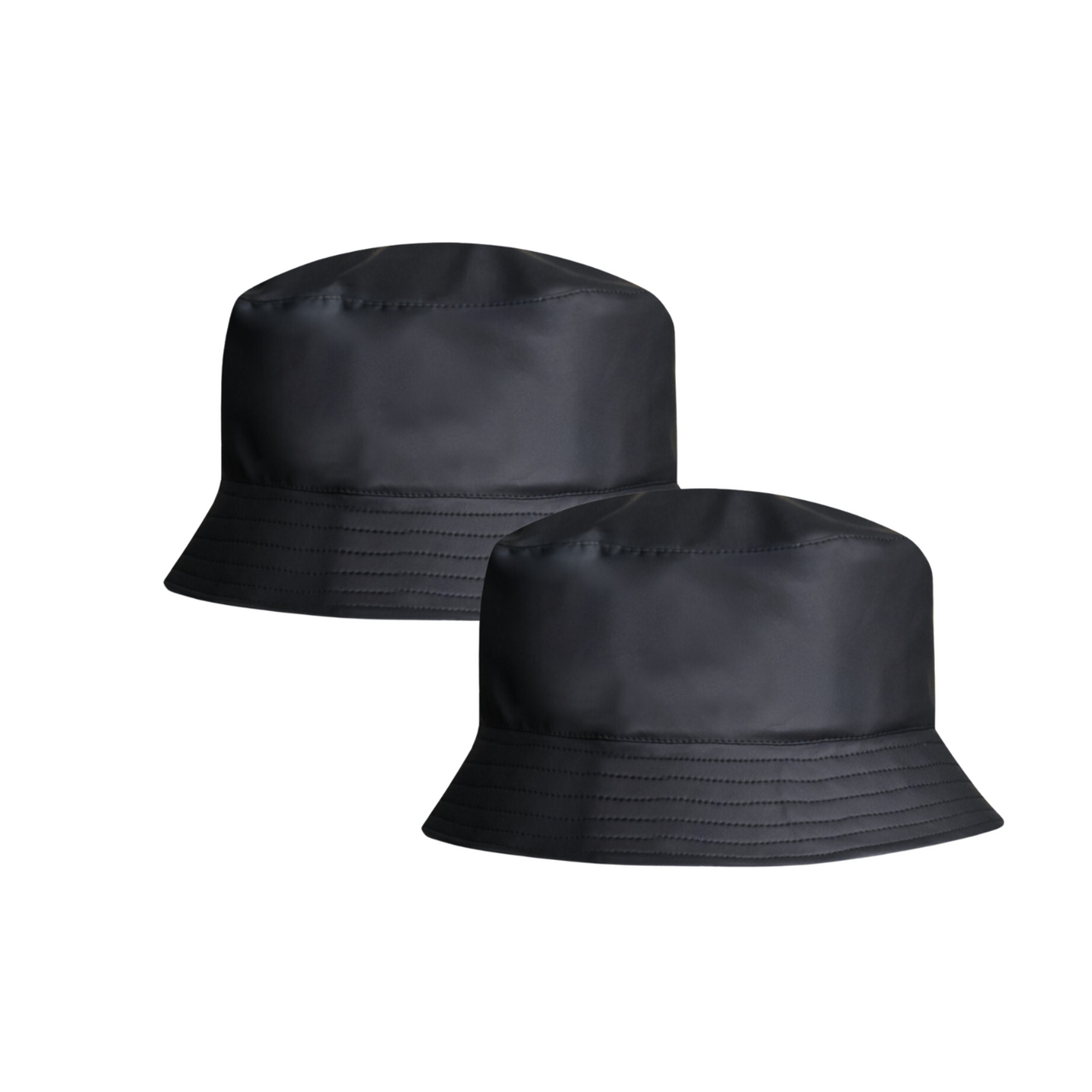 Satin-Lined, Waterproof Matte Bucket Hat - Bundle (2)